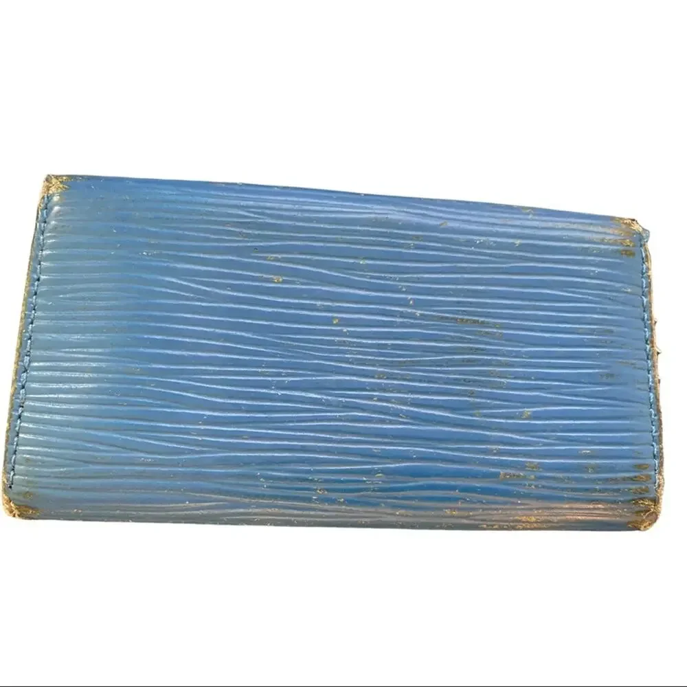 Louis Vuitton Blue Epi Leather Key Holder